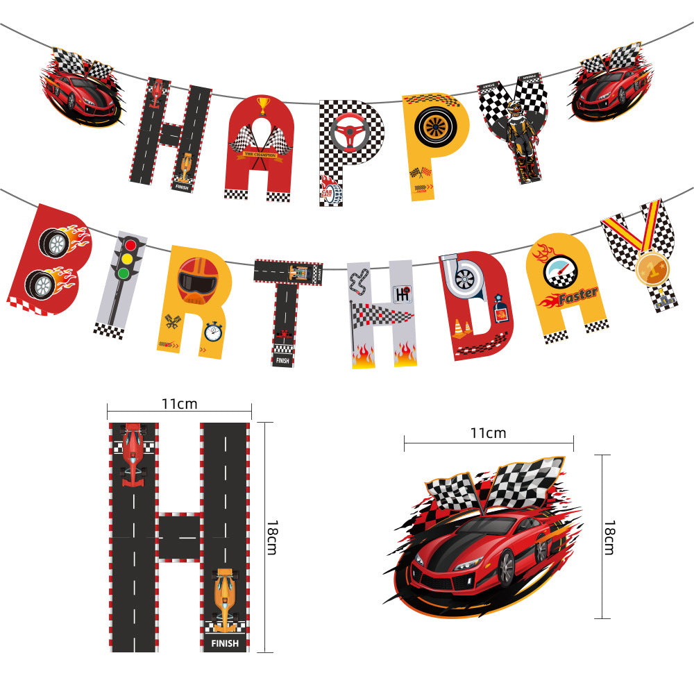 Wholesale Dinosaur Theme Party Birthday Flag Decoration